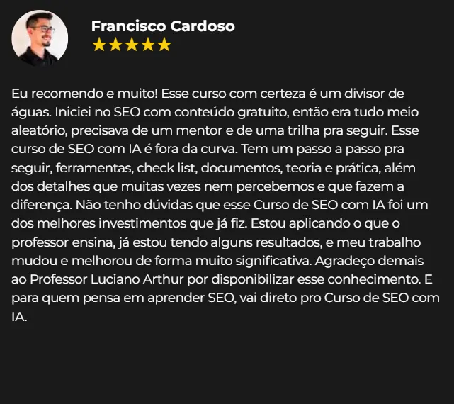 Depoimento Francisco Cardoso