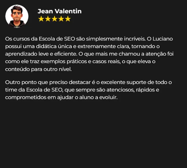 Depoimento Jean Valentin