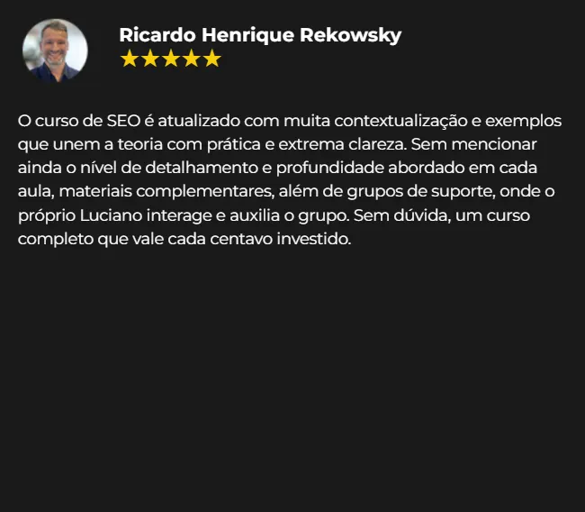 Depoimento Ricardo Henrique Rekowsky