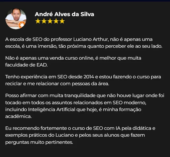 Depoimento André Alves da Silva