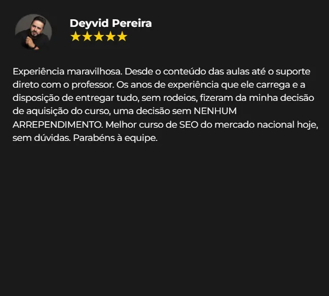 Depoimento Deyvid Pereira