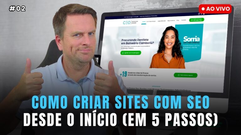 luciano arthur explica como fazer site para seo do início